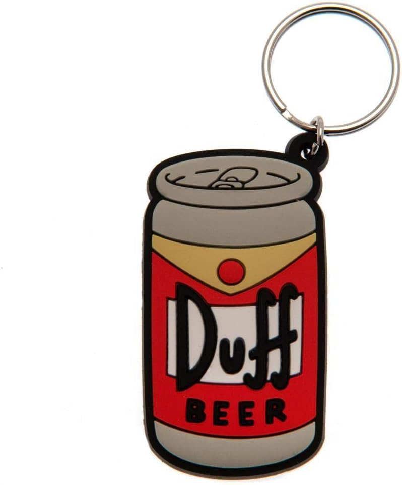 The Simpsons Duff Beer Keyring