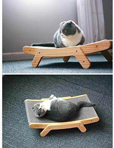 Zhangyn 猫引っかきポスト 猫の健康と良好な行動のための省スペースで耐久性のあるサイザル板スクラッチャー猫用家具引っかき防止アクセサリ B0gvqrgz 4 416円