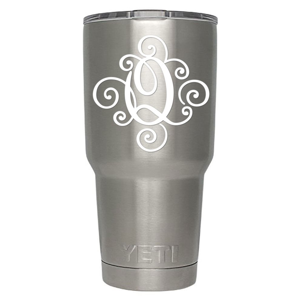 ViaVinyl Monogram die cut decal/sticker. CLICK FOR