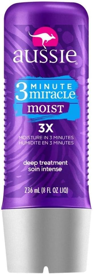 Aussie 3 Minute Miracle Moist Deep Conditioner 8 oz Hair Treatment