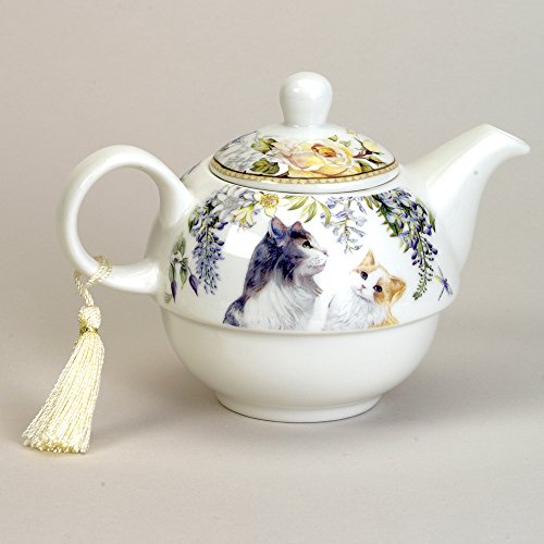 Bits and Pieces Adorable Single Serving Kitty Tea Set Cat Tea Set