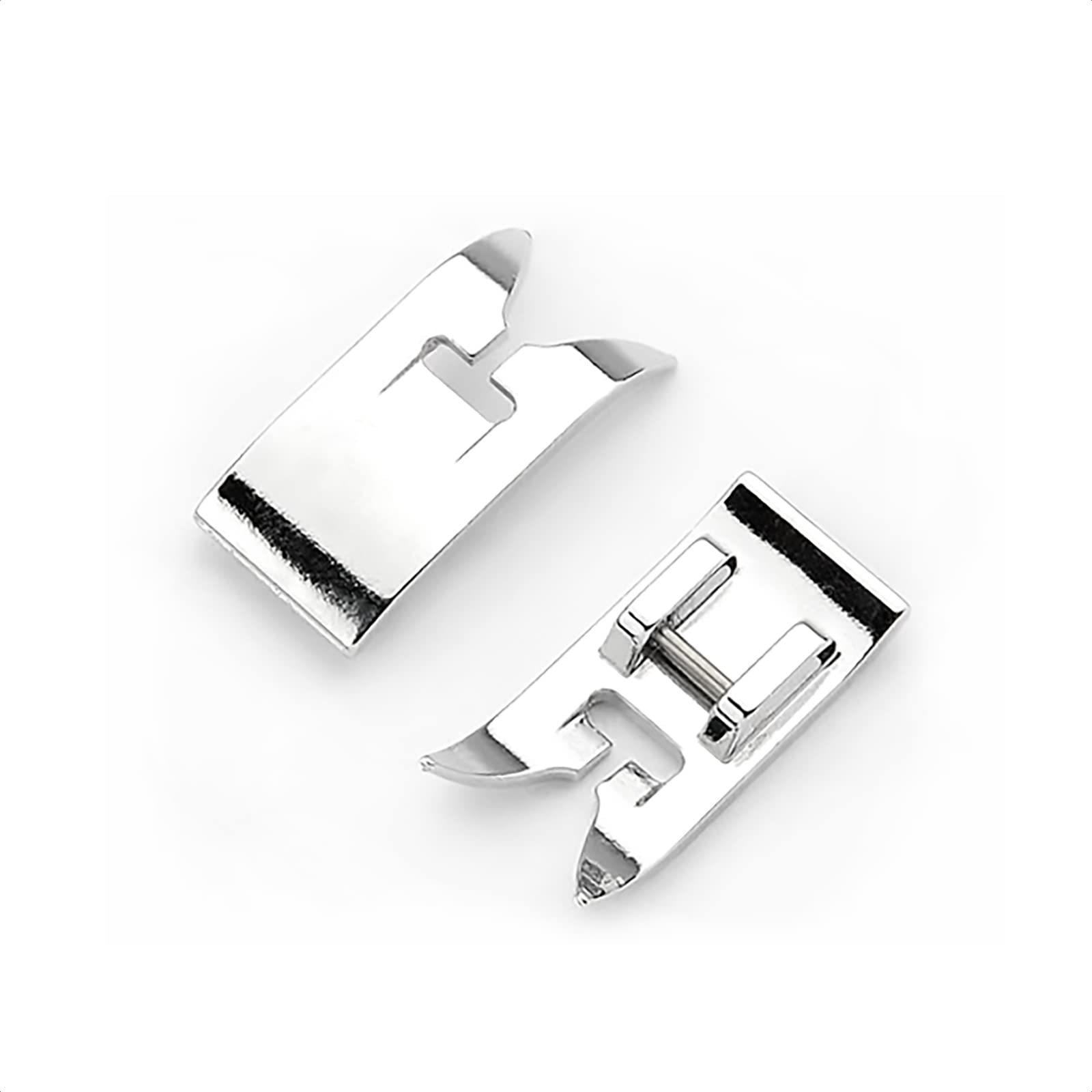 2 Pieces Zig Zag, Straight Stitch Presser Foot Universal General Purpose Zigzag Snap On Foot for Singer, Brother, Janome, Kenmore, Babylock, Toyota, Etc Domestic Sewing Machines
