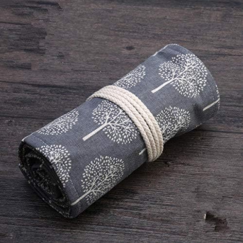 LKJH Pencil case Pencil Case Pen Bag Holes Pouch Pen Wrap Roll Makeup Cosmetic Brush Pen Storage Stationery
