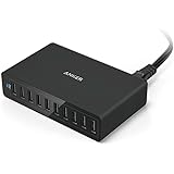 Anker 60W 10-Port USB Wall Charger, PowerPort 10 for iPhone X/8/7/6s/Plus, iPad Pro/Air 2/mini, Galaxy S7/S6/Edge/Plus, Note 5/4, LG, Nexus, HTC and More