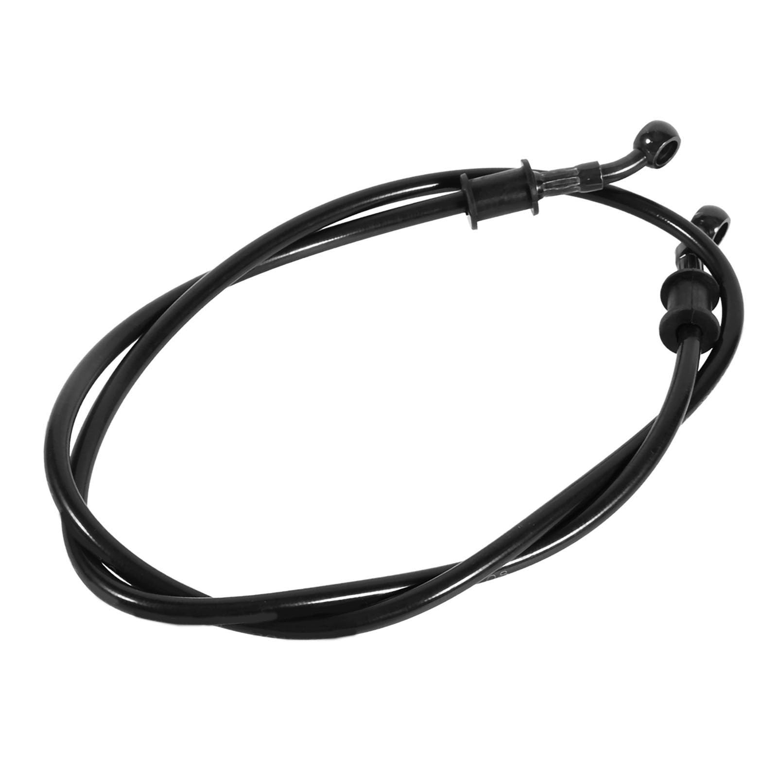 Suuonee Brake Line Pipe, 50cm - 120cm Brake Hose Motorcycle Braided Steel Brake Clutch Oil Hose Line Pipe Colorful(1200mm-Black)