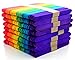 COMEBO 400PCS Colored Wood Craft Popsicle Sticks for DIY Art Crafts 4.5 Inch