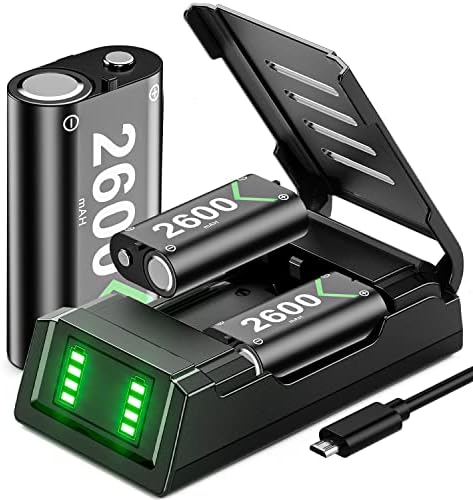 VOYEE Charger for Xbox Controller Battery Pack, 3x2600mAh High Capacity  Rechargeable Pack with Fast Station, Led Indicator, Protective Shell  One/S/X/Elite/Series X|S price in UAE | Amazon UAE | kanbkam