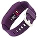 WITHit Designer Sleeve Compatible with Fitbit Charge/Fitbit Charge HR - Band Cover - Plum Solid