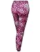 Leopard Color Printed Leggings Fuchsia Size M