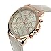 FAPIZI Clearance Women Quartz Watch}✿Fashion/Geneva Roman Numerals{Faux Leather}Analog Quartz/Ladies Wrist Watch (Beige)