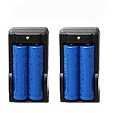 4PC 6000mAh BRC 3.7v 18650 Rechargeable Li-ion Battery + 2X Smart Battery Charger