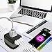 Travel Adapter International Power Adapter w/4 Fast Charging USB 3.0 Ports, Universal Power Adapter All in One Universal Travel Plug Adapter for USA EU UK AUS Over 170 Countries