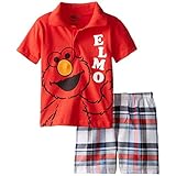 Sesame Street Elmo Boys 2 piece Polo Shorts Set (Baby)