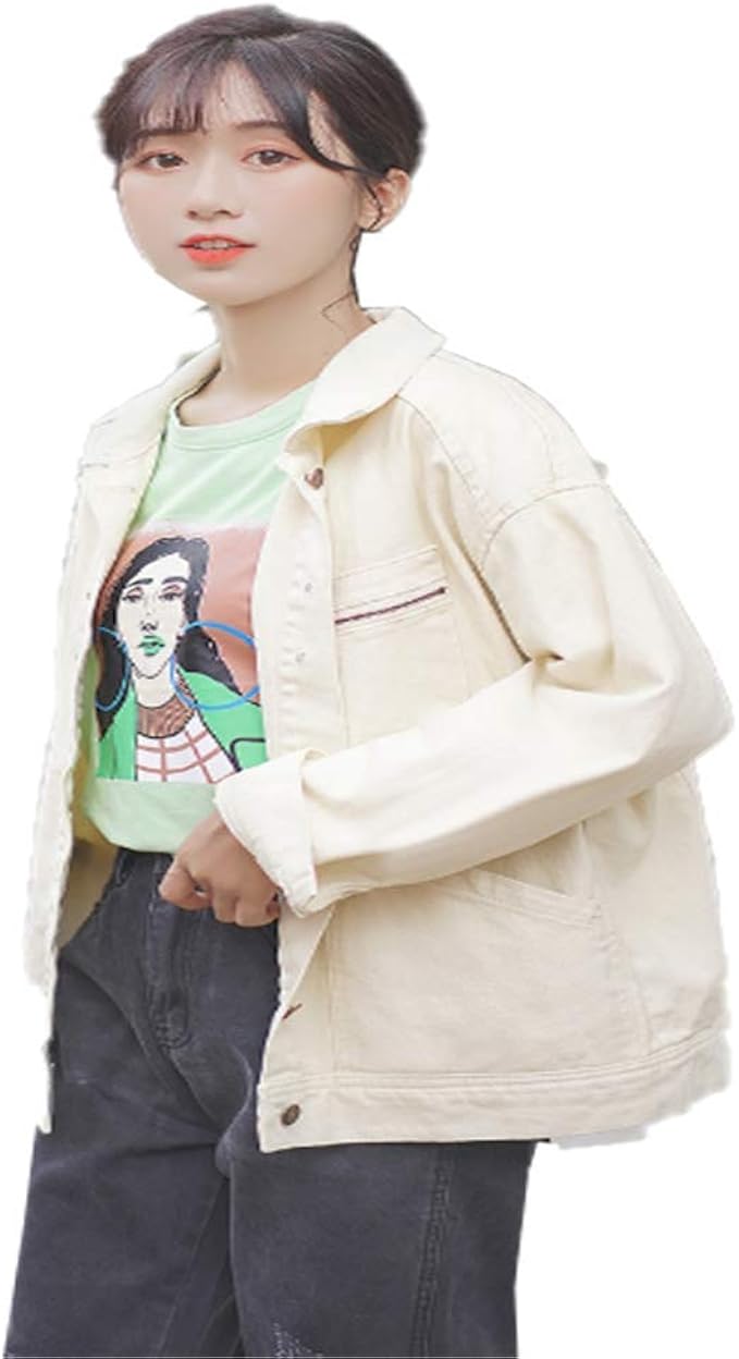 Amazon Yiming レディース コート ジャケット Bf風 ゆったり ブーム コーディネート スタジアムジャンパー 女子 学生 ファッション コート ジャケット 通販