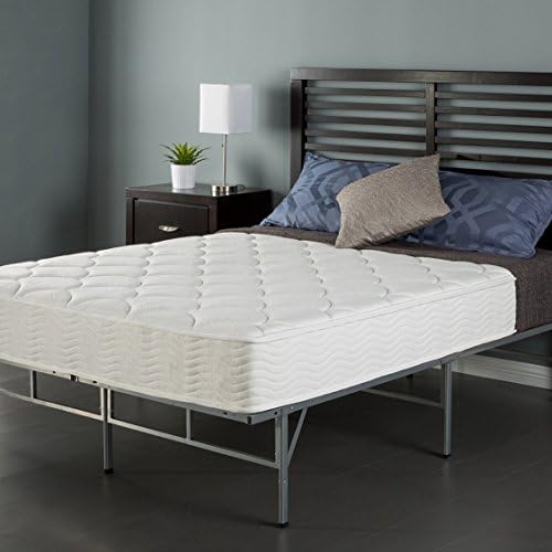 Sleep Master 8" Coil Mattress and Easy to Assemble Smart Platform Metal Bed Frame, Twin
