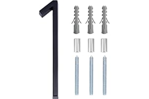 Fifod 6" Modern House Numbers Floating Stainless Steel Address House Number Anti-Rust House Numbers with Nail Kits for Door Y
