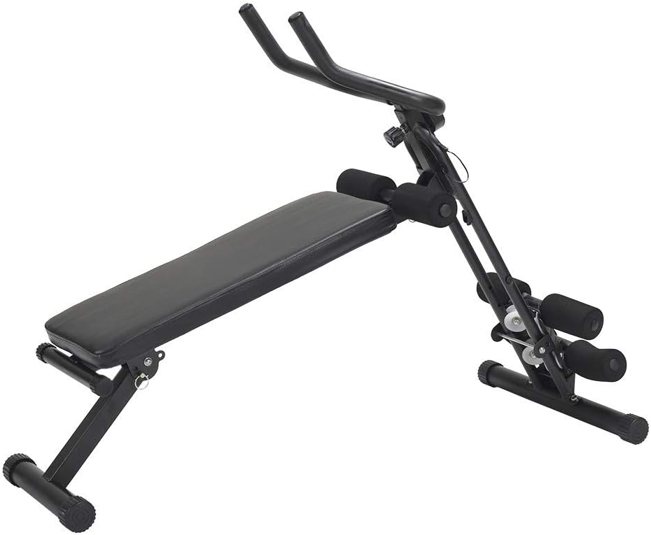 Dumanfs Adjustable/Foldable Utility Bench Weightlifting, Multi-Workout Abdominal Hyper Back Extension Bench, Strength Training