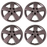Set of 4 Silver 16 Inch Aftermarket Replacement Hubcaps with Bolt On Retention System - Part Number: IWC459/16S