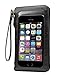 KISS GOLD(TM) Artificial Leather Touch Screen Women Purse Wallet Pouch Wristlet for Iphone 8, 8 Plus, 7 Plus, 7, 6S Plus, 6S, 6(black)