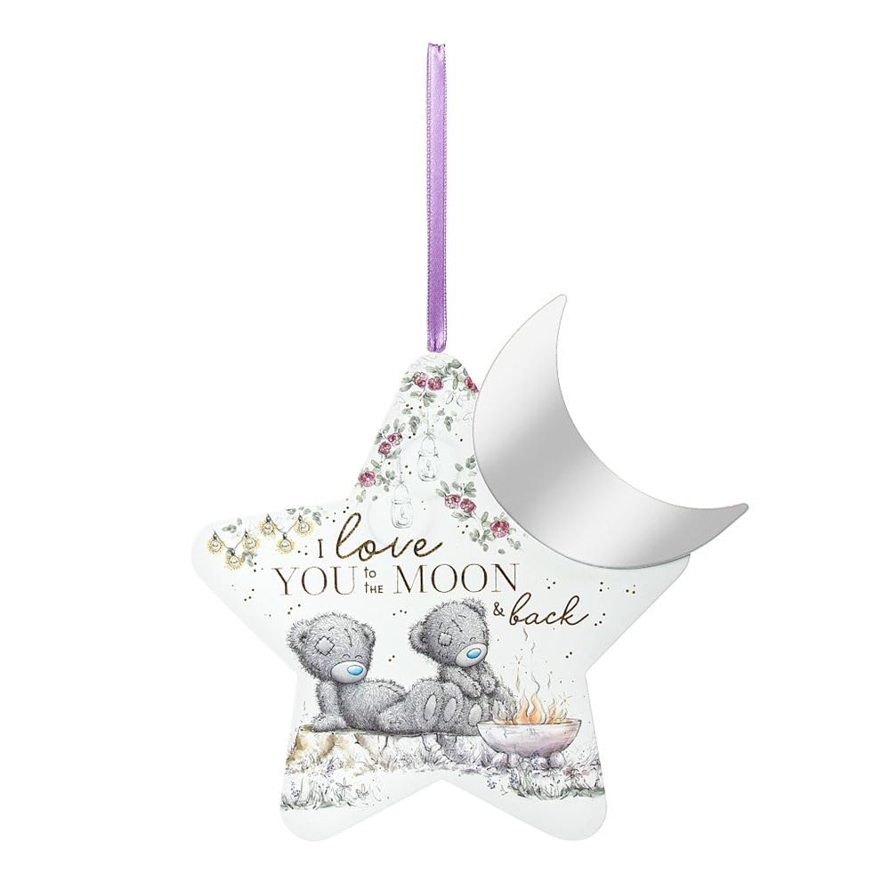 Me to You Tatty Teddy Moon and Back Hanging Plaque - Official Signature Collection AGP01022