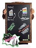 SKOL Tribe Large Premium Rustic Wood Framed Magnetic Chalkboard 20