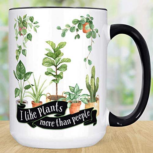 Funny I Like Plants More than People Coffee Mug House