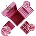 Exact Design 3-Tiered Removable Jewelry Box/Makeup Organizer/Storage with Mirror Pink