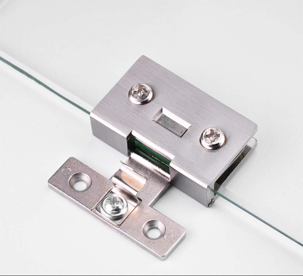 (2 pcs) Stainless Steel Cabinet Glass Door Hinge, Wine Cabinet Door Hinge, Cabinet Glass Hinge, Cabinet Glass clamp Without Drilling, Glass Wall Bracket。 (139)
