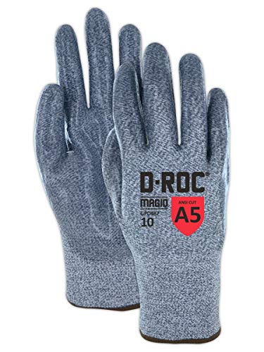 MAGID D-ROC ANSI A5 Heat-Resistant Silicone Coated Work Gloves, 24 Pairs, Size…