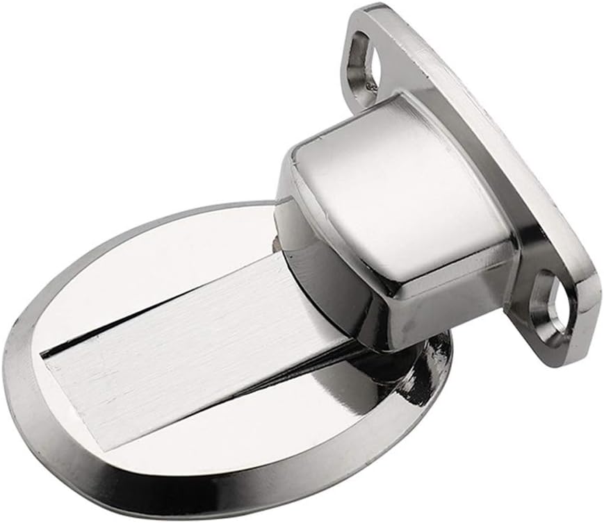 Gogdog Anti Collisions Floor Mount Door Stop Catch Invisible Magnetic Stainless Steel silver