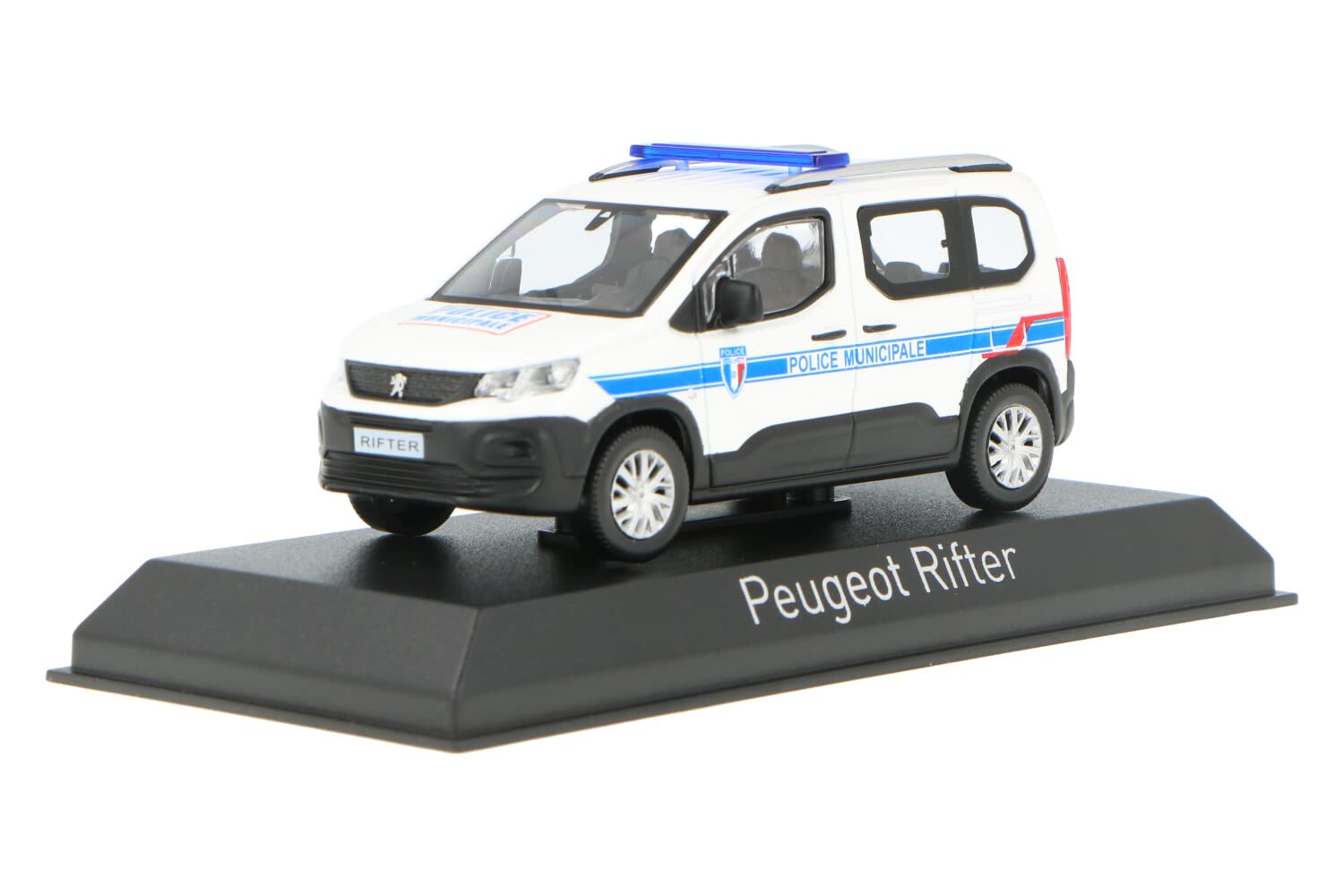Norev NV479066 1:43 Peugeot Rifter 2019-Police Municipale Collectable Model, Multi