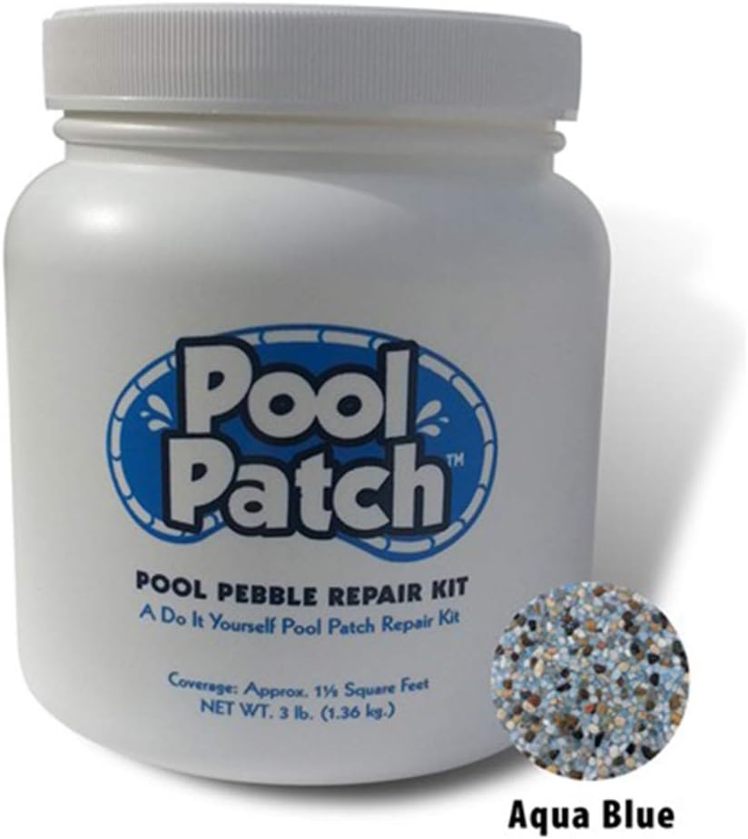 Pool Patch ABPP3 Aqua Blue Pebble Tec Repair Kit, 3-Pound