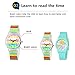 Zeiger New Cool Kids' KW019 Analog Lovely Time Teacher Young Girls Teen Wrist Watch with Multi-color Silicone Band