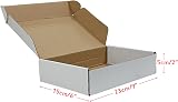 RLAVBL 25 Pack Small White Corrugated Shipping Boxes 9x6x2 in view 3