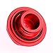 Amooca Accessories TRD Billet Screw-on Aluminum Engine Oil Filler Cap Fuel Fill Tank Cover JDM Oil Cap (Red)