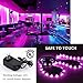 NOVOSTELLA 20ft RGB Smart LED Strip Lights Kit, Music Sync APP RGB Color Changing Flexible Dimmable 180 Units SMD 5050 LEDs Tape with 24 Key Remote, LED Ribbon for Home Lighting Kitchen Bar, 24V