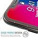 TOZO for iPhone X/XS Screen Protector (2 Packs) Glass [ 3D Full Frame ] Premium Tempered 9H Hardness PET [Soft Edge Hybrid] Super Easy Apply for iPhone 10s Work with Black Edge [Case Friend Design]