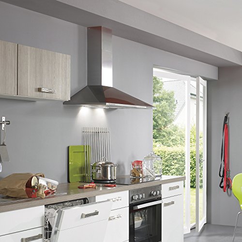 Hotte Aspirante CIARRA 60cm - 370m³/h - Classe A - Évacuation Ou Recyclage - Design Inox