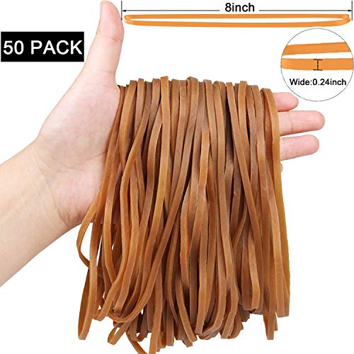 AMUU Rubber Bands Large 50 Pieces heavy duty large rubber bands for