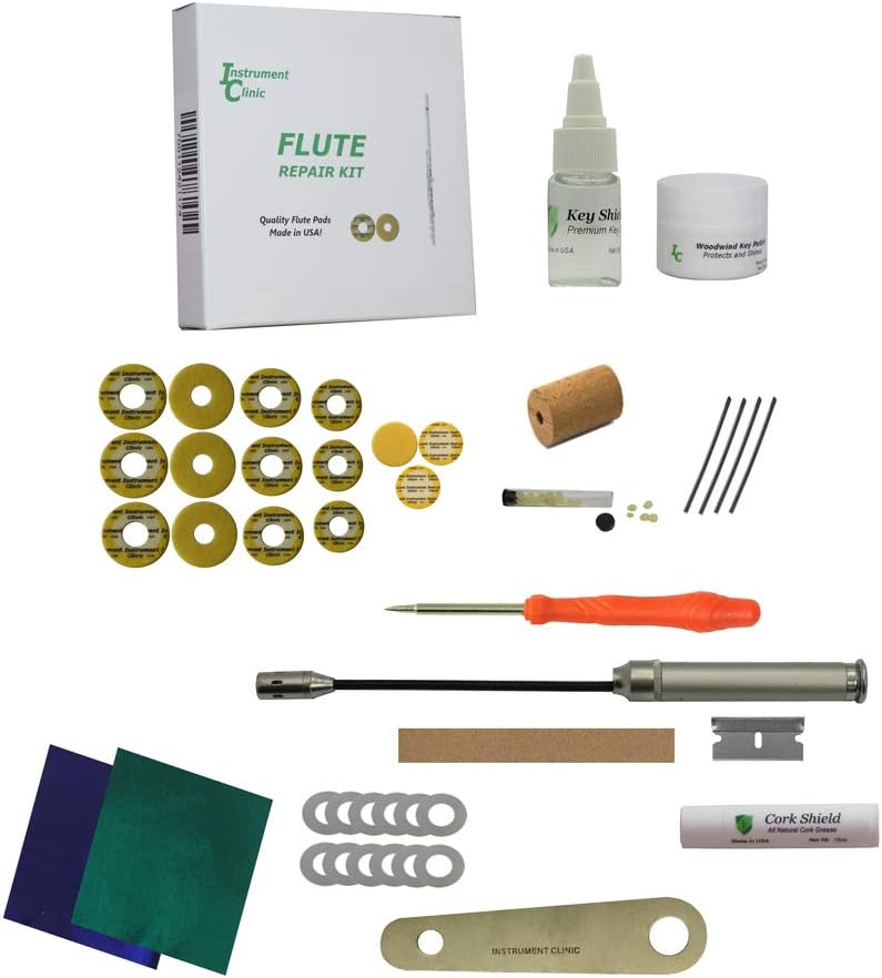 Premium Instrument Clinic Flute Pad Kit, with Head Cork