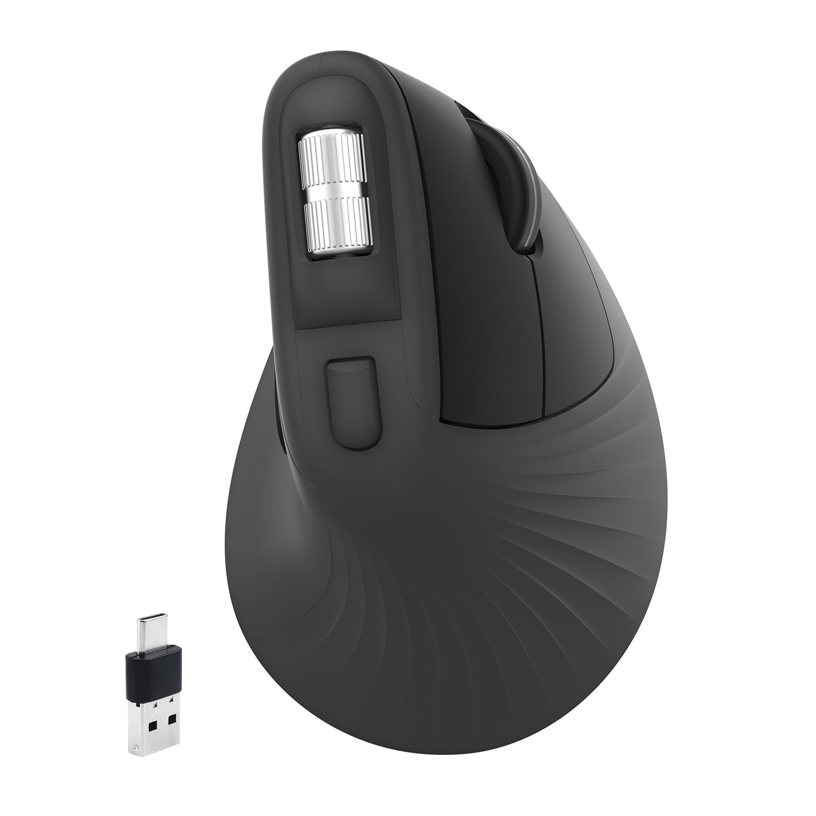 Photo 1 of ULSOU Wireless Ergonomic Mouse, 2.4GHz Wireless Vertical Mouse, Horizontal Scroll Wheel, 7 Buttons, 3 DPI Adjustable, Quiet Clicks, Compatible with Windows/Mac OS, PC, Computer, Desktop, Notebook