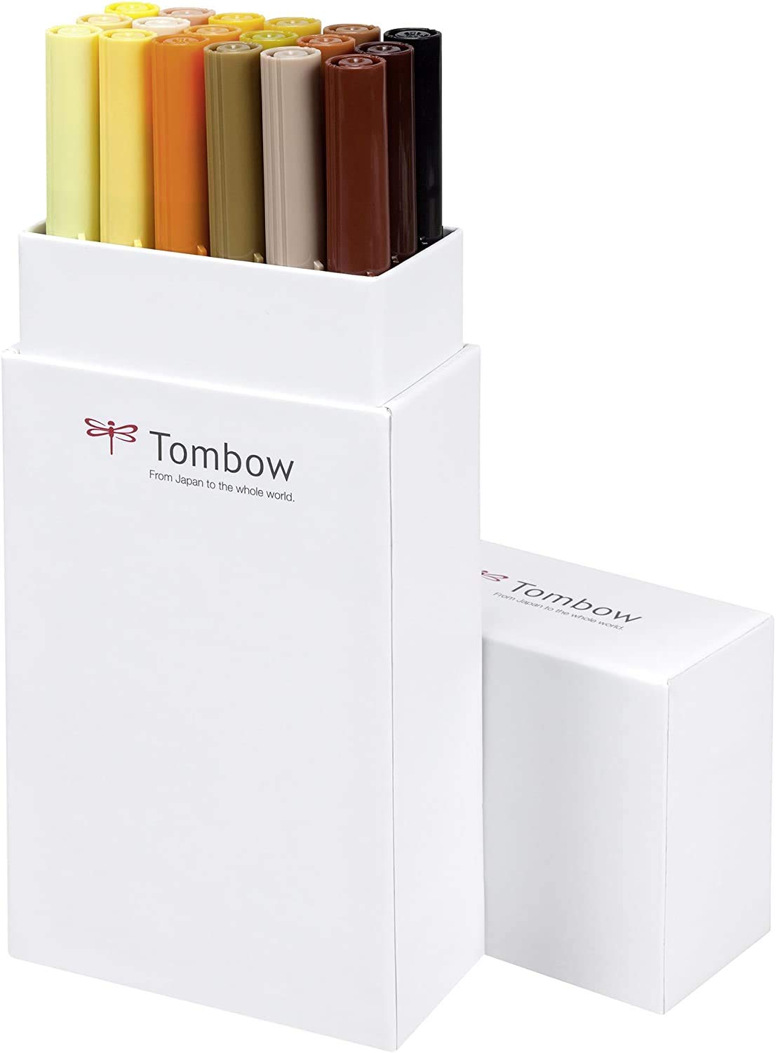 Tombow Dual Brushpens 18 Colour Set (Earth)