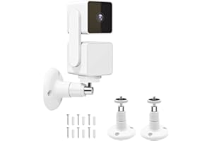 PEFECON Wall Mount for Wyze Cam Pan V3 and Wyze Cam V4 and V3, 2 Pack 360 Degree Swivel Adjustable Bracket for Wyze Camera System (Wyze Camera is Not Included)