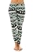 Women's Comfy Geo Tribal Winter Season Printed Lined Fleece Leggings Plus Size One Size X056