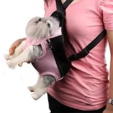 UDTEE Fashionable/Practicle/Durable Large Size Pink Color Dacron Mesh/Net Pet Legs Out Travel Front Backpack/Carrier/Bag For Pet Dog/Cat