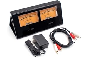 iDili High-Precision Audio Level DB Meter Finished UV Meter DB Panel Display 2-Way Amplifier Speaker Audio Music Orange Light