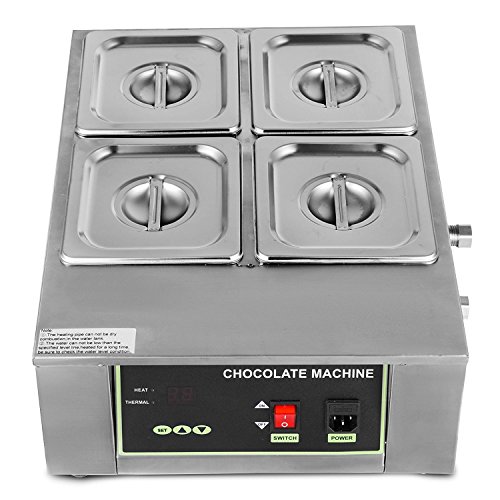 image for BestEquip 17.6LB Capacity Chocolate Tempering Machine 1500W 4 Pots Mel