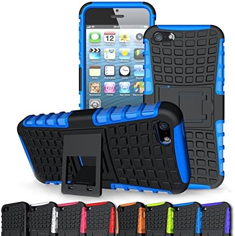 Apple iPhone SE 5s 5 Case ALLW (Tire pattern series) combo Bumper stand Heavy Duty Protective Dual Layer Hybrid Shockproof Protective Case