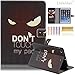 iPad Mini 1/2/3 Case,LittleMax Smart Kickstand Wallet Case for iPad Mini/Mini 2 with Retina/Mini 3 Case Cover (Free Stylus Pen)- Angry Don't Touch
