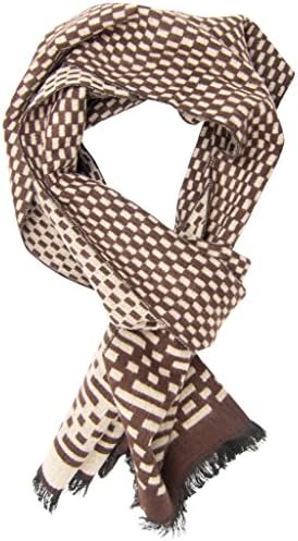 DIBI Men's Scarves Fashion One Size Brown Code Multi